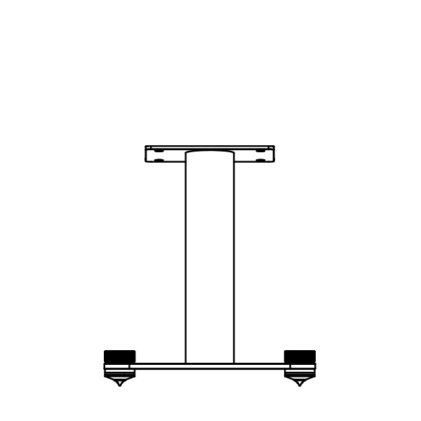 Perlisten Audio S-Series Center Channel Speaker Stand SSC-HGB-1