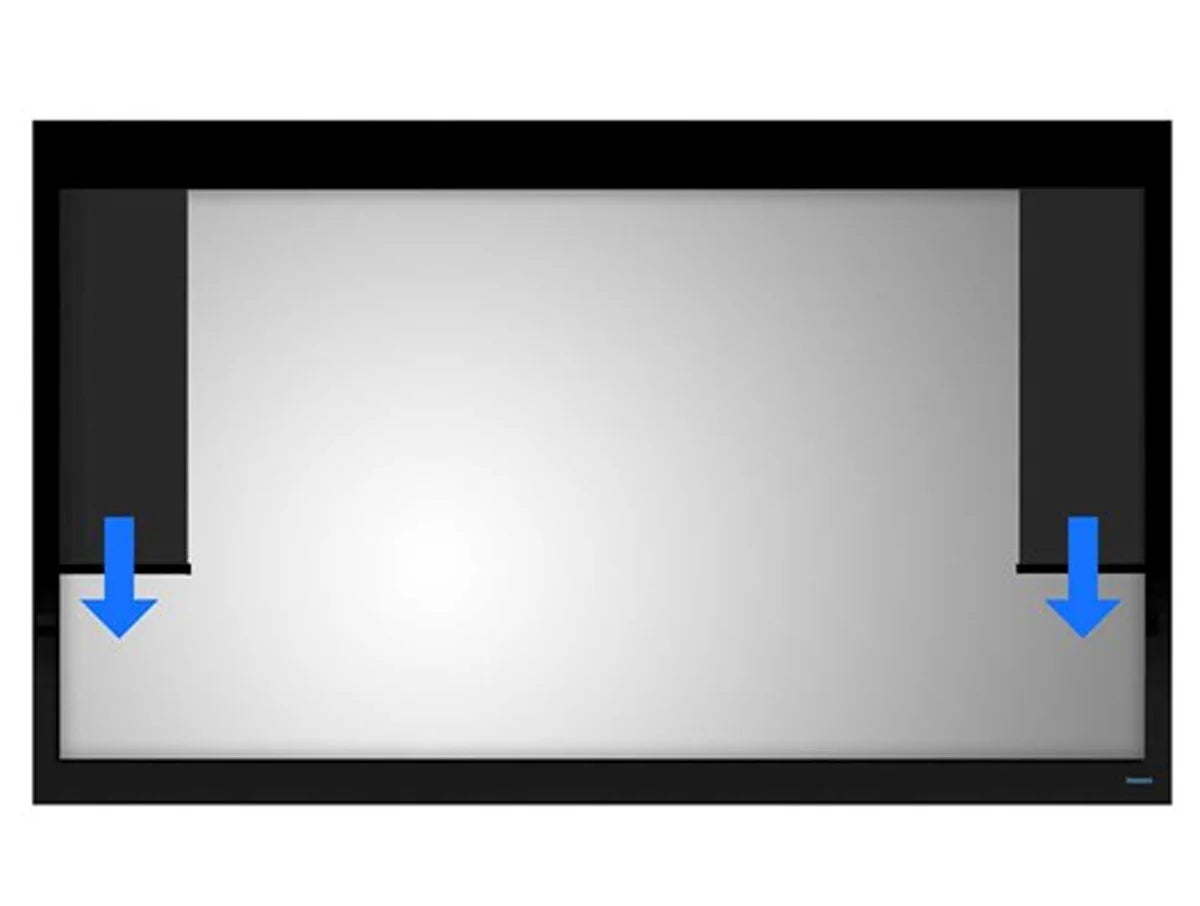 Stewart Filmscreen WallMask VM Projector Screen - 16:9 - Phantom HALR Plus MicroPerf - 151 Inch-1