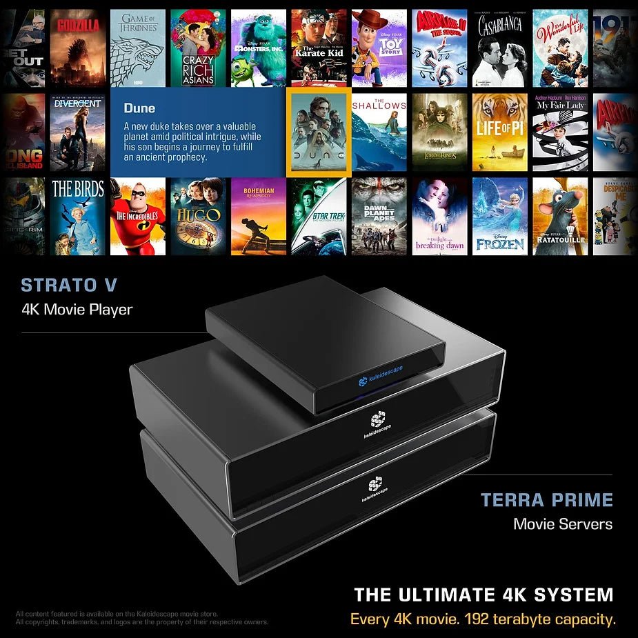 Elevate Your Home Entertainment Experience with Kaleidescape Strato Terra Server Bundles