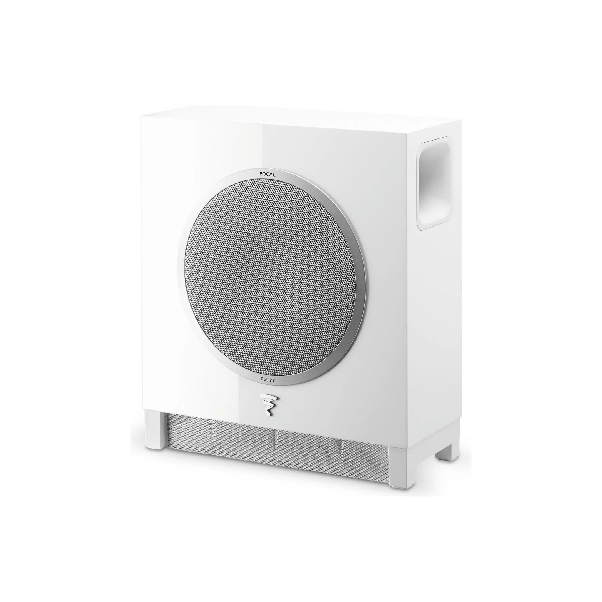 Subwoofer Wireless Focal Sub Air | Ultracompatto, 150W, Finitura Lucida Bianca, Per Home Theater, Montaggio A Parete