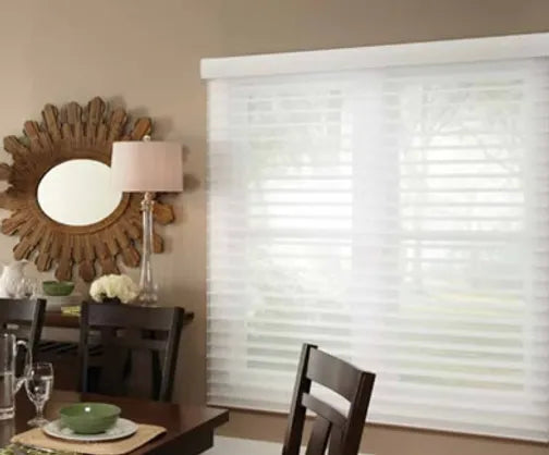 Sheer-Elegant fabric and precise control blend