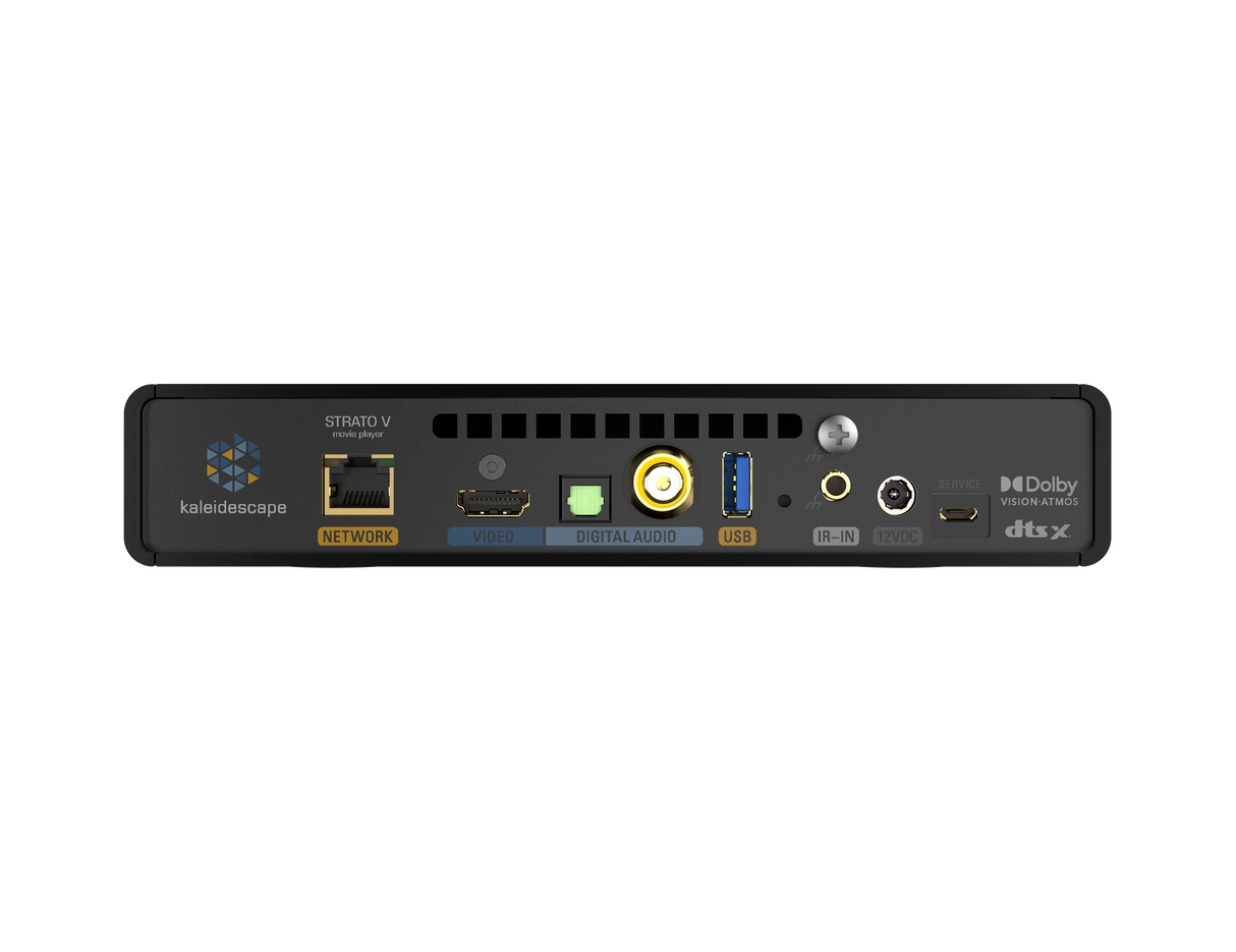 Kaleidescape Strato V 4K Dolby Vision Movie Player Rear